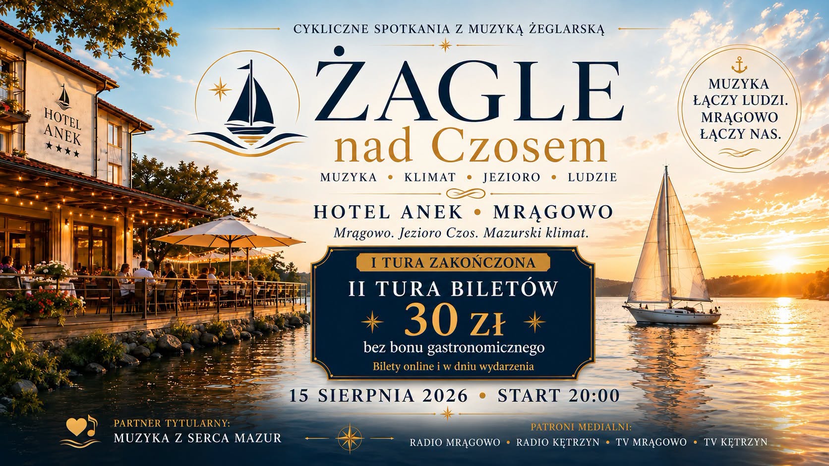 Żagle nad Czosem – Szantowe Wieczory – Mrągowo